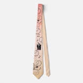 Trumpet Section Jazz Music Oranje Rust Stropdas (Voorkant)