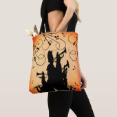Trumpet Section Jazz Music Oranje Rust Tote Bag (Dichtbij)
