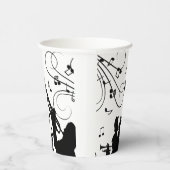 Trumpet Section Jazz Music Papieren Bekers (Rechts)