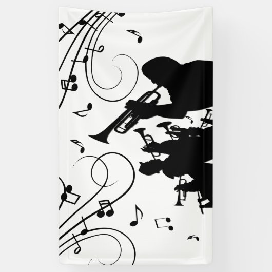 Trumpet Section Jazz Music Spandoek (Verticaal)