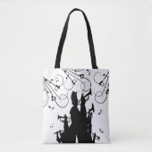 Trumpet Section Jazz Music Tote Bag (Voorkant)