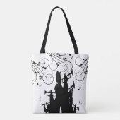 Trumpet Section Jazz Music Tote Bag (Achterkant)