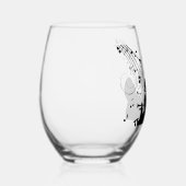 Trumpet Section Jazz Music Wijnglas Zonder Voet (Rechts)