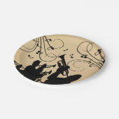 Trumpet Section Robuuste muziek Papieren Bordje (Gekanteld)