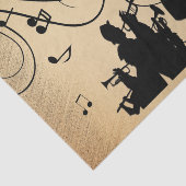 Trumpet Section Robuuste muziek Tissuepapier (Detail)