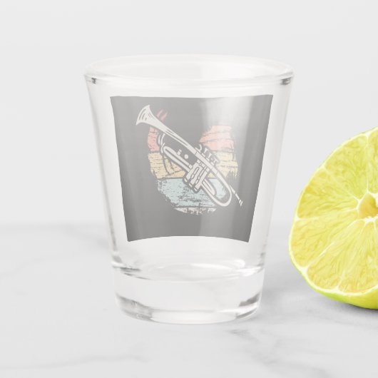 Trumpet shot glas (Achterkant)