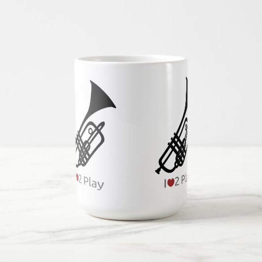 Trumpet silhouette mok (Center)