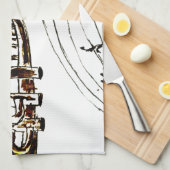 Trumpet Simple Sketch 2 Theedoek (Quarter Fold)