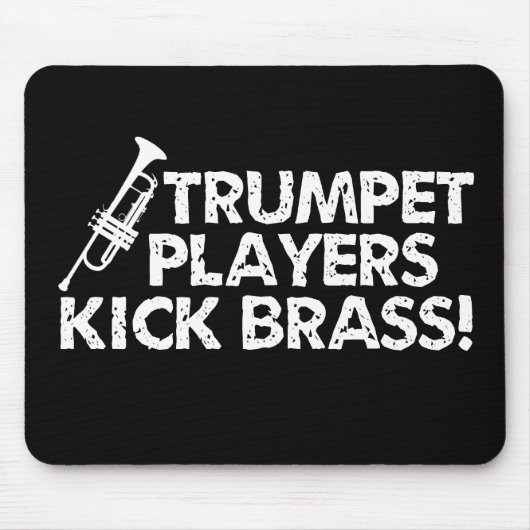 Trumpet spelers Kick Brass. Muismat (Voorkant)