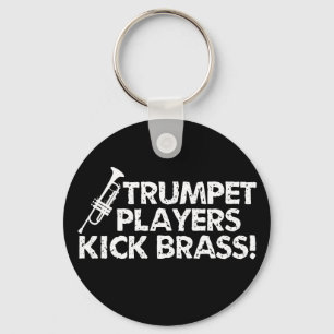 Trumpet spelers Kick Brass. Sleutelhanger