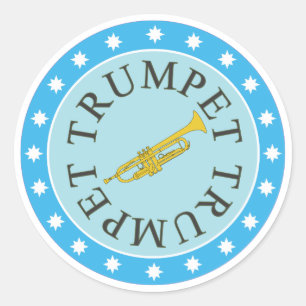 Trumpet stickers vel van 6