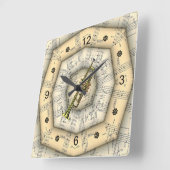 Trumpet ~ Strange musical Design ~ Unique ~ Vierkante Klok (Hoek)