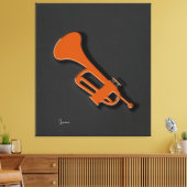 Trumpet Streted Canvas Afdrukken (Insitu (Woonkamer))