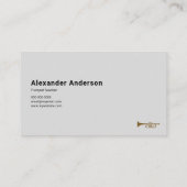 Trumpet Teacher Visitekaartje (Achterkant)