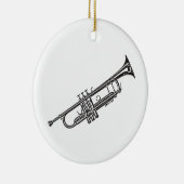 Trumpet "Tekening" Keramisch Ornament (Rechts)