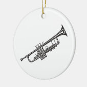 Trumpet "Tekening" Keramisch Ornament (Links)