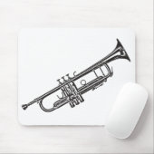 Trumpet "Tekening" Muismat (Met muis)