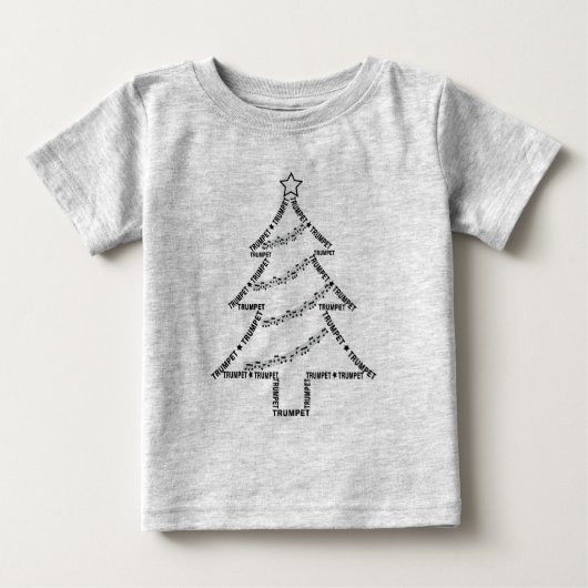 Trumpet-tekstkerstboom (Voorkant)
