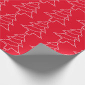 Trumpet-tekstkerstboom Cadeaupapier (Hoek)