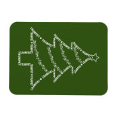 Trumpet-tekstkerstboom Magneet (Horizontaal)
