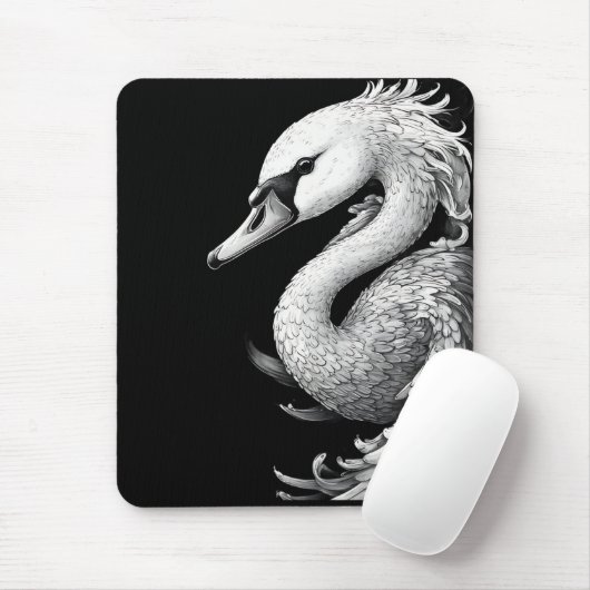 "Trumpet the Swan" Portrait Mouse Pad Muismat (Met muis)