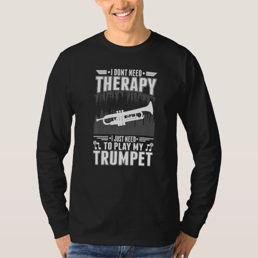 Trumpet Therapy Trumpet Player Trumpeter Premium T-shirt (Voorkant)