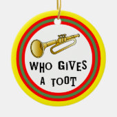 Trumpet Toot Keramisch Ornament (Voorkant)