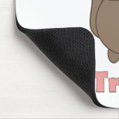 Trumpet Tribe Brown Cat Pink Muismat (Hoek)