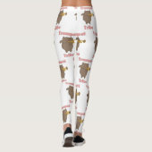 Trumpet Tribe Brown Cat Pink Pattern Leggings (Achterkant)