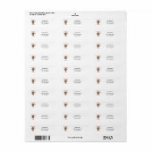 Trumpet Tribe Cat Personalize Return Address Etiket (Full Sheet)