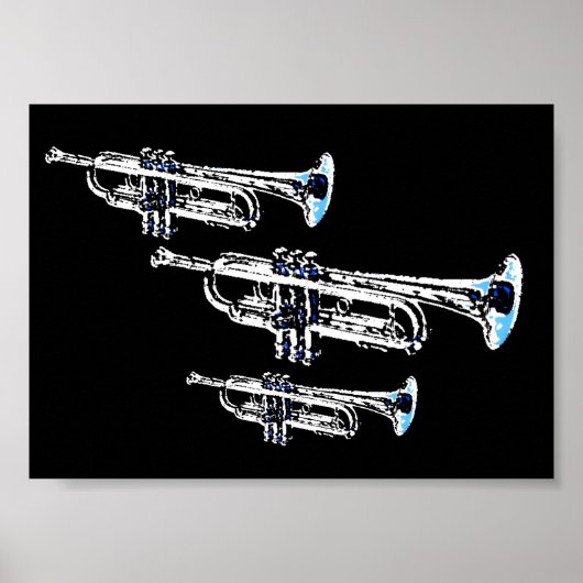 Trumpet Trio Poster (Voorkant)