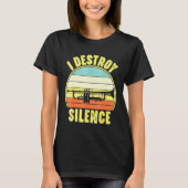 Trumpet - Trumpet Player I Destroy Silence T-shirt (Voorkant)