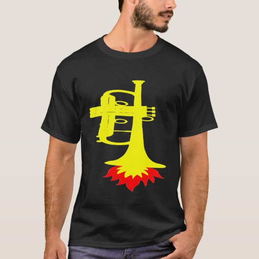 Trumpet - Trumpet Rocket marchingband concertverbo T-shirt (Voorkant)