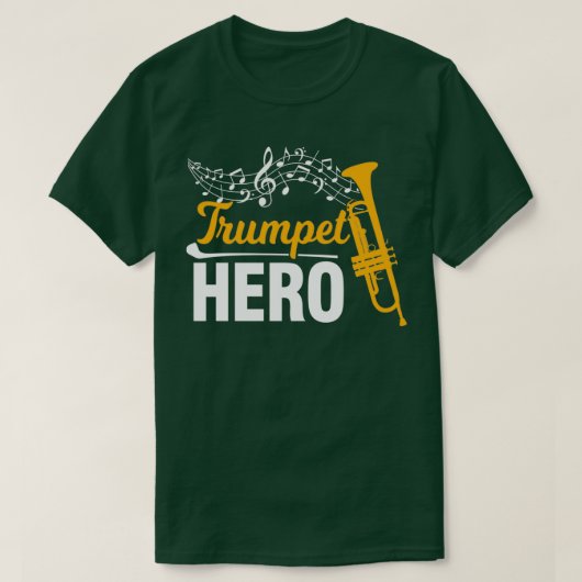 Trumpet trumpeter muziekinstrument windmuziek t-shirt (Design voorkant)