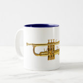 Trumpet Tweekleurige Koffiemok (Voorkant links)