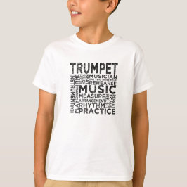 Trumpet Typografie T-shirt