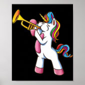 Trumpet Unicorn Marching Band And Jazz Player Gift Poster (Voorkant)