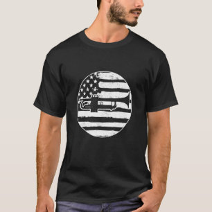 Trumpet USA Vlag 4 juli T-Shirt