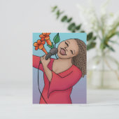 Trumpet Vine Singer Briefkaart (Staand voorkant)
