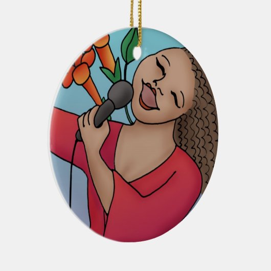 Trumpet Vine Singer Ornament (Rechts)