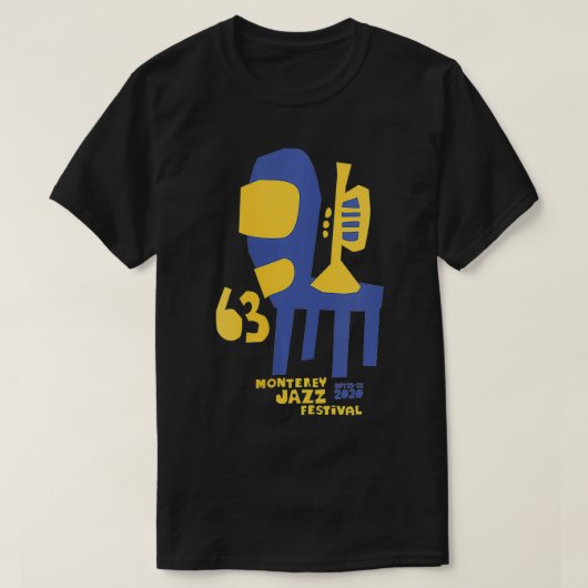 Trumpet VNeck, voorzitter van het festival van Wom T-shirt (Design voorkant)