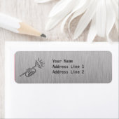 Trumpet voor geborsteld metaal etiket (Insitu)