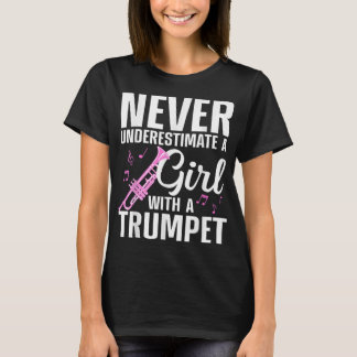 Trumpet voor vrouwelijke meisjes t-shirt