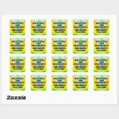 Trumpet Wealthy & Succesvolle Square Sticker (Vel)