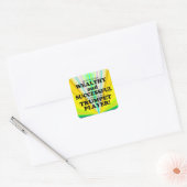 Trumpet Wealthy & Succesvolle Square Sticker (Envelop)
