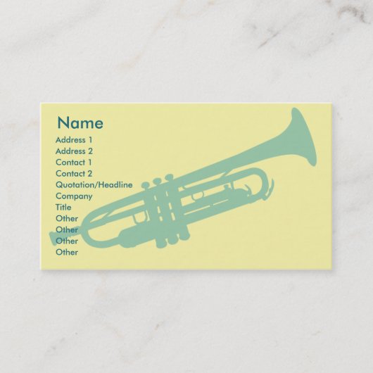 Trumpet - Zakelijk Visitekaartje (Voorkant)