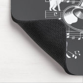 Trumpeter Cats For Cat Loving Trumpet Player  Muismat (Hoek)