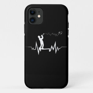 Trumpeter Heartbeat ontwerp Cool Gift voor trompet Case-Mate iPhone Case