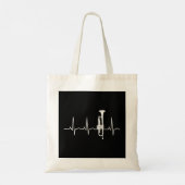Trumpeter Heartbeat Trumpet Player Music Jazz Tote Bag (Achterkant)