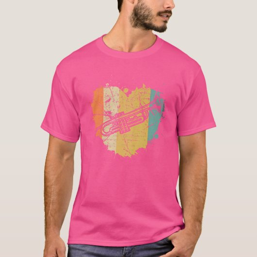 Trumpeter-instrumenttrompet T-shirt (Voorkant)